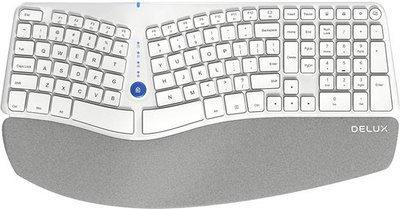 Клавіатура бездротова Delux GM901D BT 2.4G Біла (6938820413493)