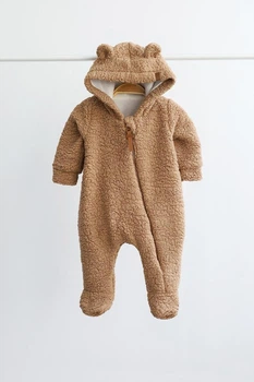 Сплошной комбинезон детский демисезонный для новорожденных MagBaby Eddy 74 см Бежевый