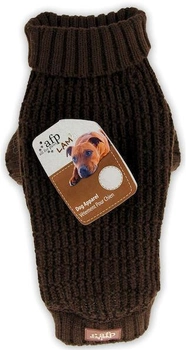 Sweter All For Paws Knitted Dog Sweater Fishermans M 30.5 cm Brown (0847922052904)