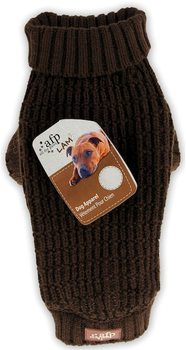 Sweter All For Paws Knitted Dog Sweater Fishermans S 25.4 cm Brown (0847922052898)