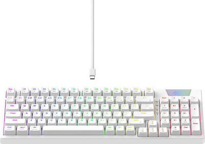 Клавіатура дротова Havit KB885L RGB Біла (6939119075774)