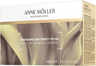 Zestaw do pielęgnacji twarzy Anne Moller Nourishing And Density Ritual Facial SPF 15 Krem do twarzy 50 ml + Krem na noc 15 ml + Serum do twarzy 5 ml + Olejek do demakijażu 60 ml (8058045438533)