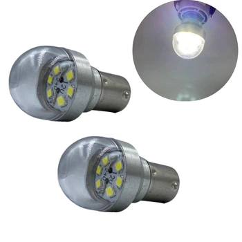 Светодиодная лампа Харьков с цоколем BA15s P21W 6 SMD 12V-24V белый 2шт