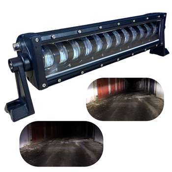 Світлодіодна LED лед балка ближнє + дальнє світло з чіткою СТГ 120W 36СМ 120ВТ (світлодіоди 10w х 12шт)