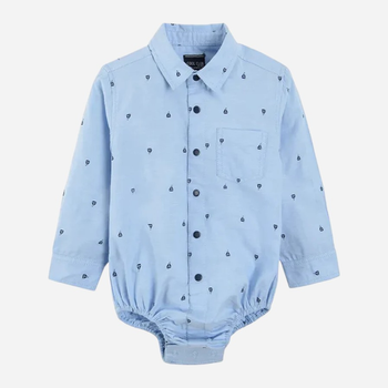 Дитяче боді-рубашка для хлопчика Cool Club CCB2401543 80 см Світло-блакитне (5903977262219)