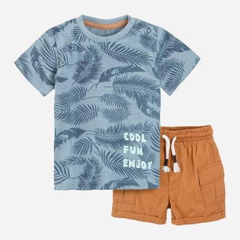 Дитячий літний костюм (футболка + шорти) для хлопчика Cool Club CCB2403167-00 74 см Різнокольоровий (5903977346728)