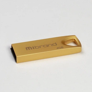 Флешка для ноутбука Flash Mibrand USB 2.0 Taipan 4Gb Gold (MI2.0/TA4U2G)