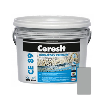 Фуга Ceresit CE 89 Ultraepoxy Premium эпоксидная 809 серый бетон 2,5 кг