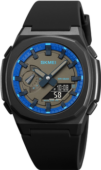 Мужские часы Skmei 2091BKBUBK Black-Blue-Black