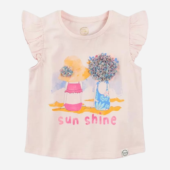 Дитяча футболка для дівчинки Cool Club CCG2413388 128 см Світло-рожева (5903977343796)