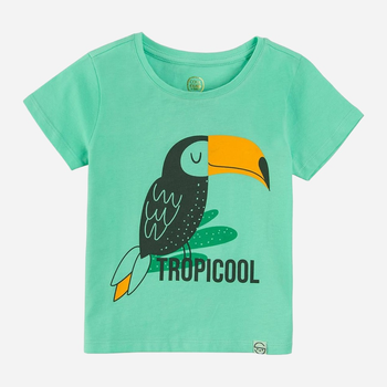 Koszulka dziecięca dla dziewczyki Cool Club CCG2412710 122 cm Turkusowa (5903977309402)