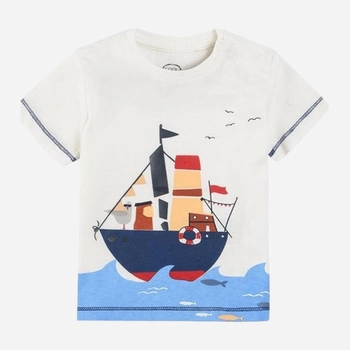 Дитяча футболка для хлопчика Cool Club CCB2401792 62 см Біла (5903977262325)