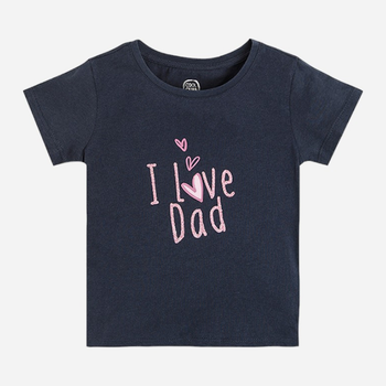 Koszulka dziecięca dla dziewczyki Cool Club CCG2312508 92 cm Granatowa (5903977013118)