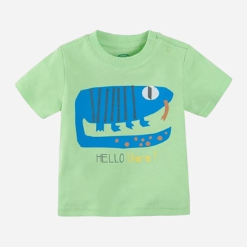 Дитяча футболка для хлопчика Cool Club CCB2403063 86 см Світло-зелена (5903977336590)