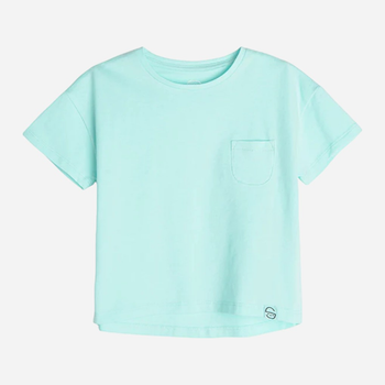 Дитяча футболка для дівчинки Cool Club CCG2410825 110 см Бірюзова (5903977177360)