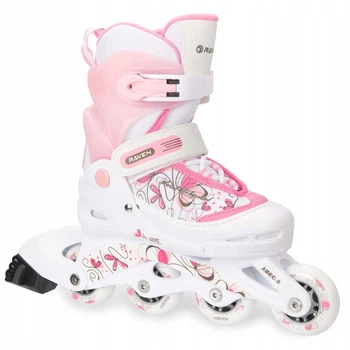 Детские ролики Raven Laguna White/Pink размер 30-33 (smj3698)