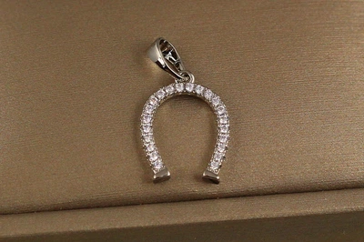 Кулон Xuping Jewelry подкова 1,5 см серебристый