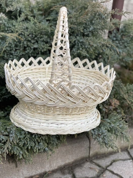 Корзина из лозы Белая 11-098