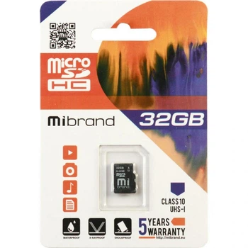 Карта Памяти Mibrand MicroSDHC 32gb UHS-1 10 Class