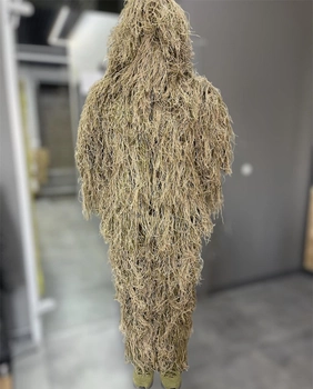 Маскировочный костюм Кикимора (Geely), нитка Койот, размер S-M до 75 кг, костюм разведчика, маскхалат кикимора