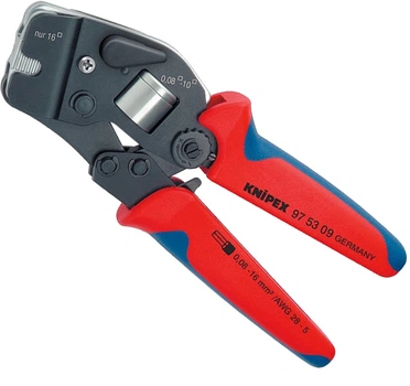 Инструмент для обжима контактных гильз с автонастройки Knipex до 16 мм² 97 53 09