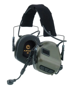 Активні навушники Earmor M32 Green з мікрофоном