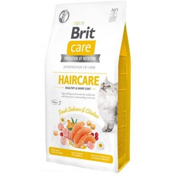 Сухий корм Brit care Cat GF Haircare Healthy & Shiny Coat для кішок з складним доглядом за шерстю лосось 2кг