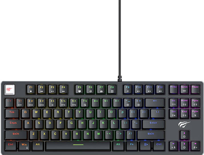 Клавіатура дротова Havit KB890L RGB (6939119068387)
