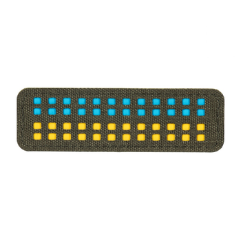 M-Tac нашивка флаг Украины 25х80 Laser Cut Ranger Green/Yellow/Blue/GID