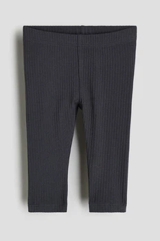 Лосины для девочки в рубчик темно-серые H&M 86см (400095163)