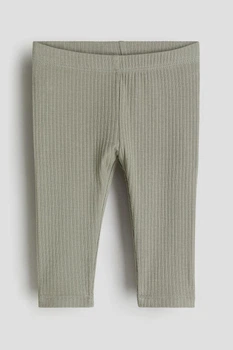 Лосины для девочки в рубчик хаки H&M 80см (400095171)
