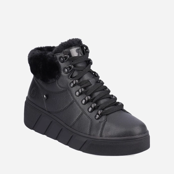 Жіночі зимові черевики низькі Rieker REVW0560-00 36 Чорні (4061811107728)