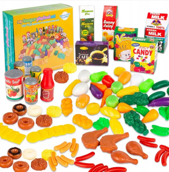 Набор фрукты овощи кухня аксессуары 120 элементов Kinderplay KP6108