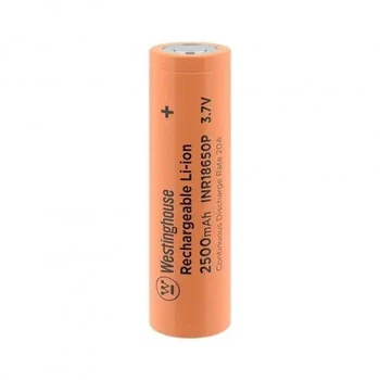 Акумулятор високострумовий літій-іонний Westinghouse Li-ion INR18650, 3,7V, 2500mAh, 10С