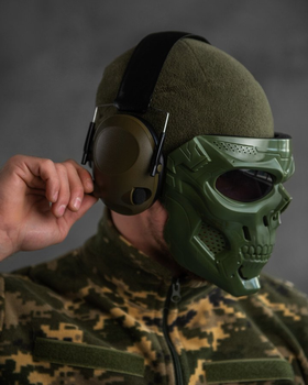 Активні тактичні навушники tactical s oliva п0