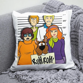 Плюшева подушка Скубі Ду Scooby Doo квадрат 35х35 см біла