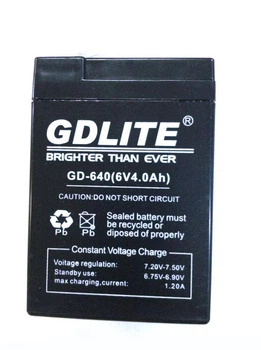 Аккумулятор GDLITE GD-640 с ёмкостью 4000 mAh для торговых весов, радиоприемников и фонарей