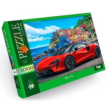 Пазл DankoToys Спортивна машина 1000 елементів DT C1000-12-10 68х47, 5см