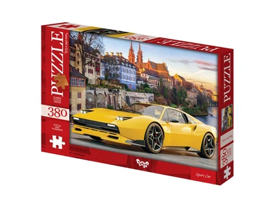 Пазл DankoToys Жовта машина 380 елементів DT C380-06-10 47,5х34см