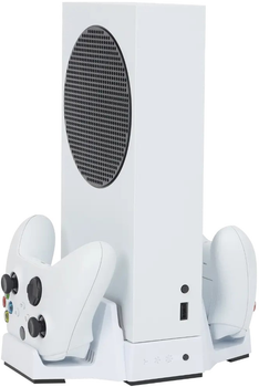 Wielofunkcyjna podstawka do konsoli Xbox Series S Steeldigi Jade Mohawk White (XS-CC01W)