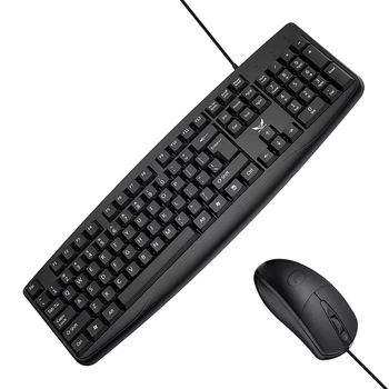 Клавиатура и мышь Zerodate LD802 (ENG) Black