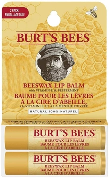 Balsam do ust Burt's Bees Beeswax 2 x 8.5 g (0792850908444)