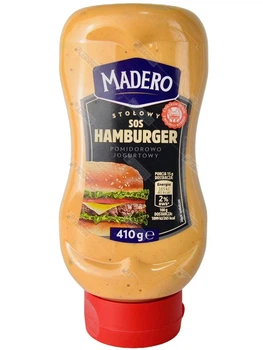 Соус Гамбургерный Madero томатно-йогуртный к бургерам с соленым огурцом Hamburger 410 г
