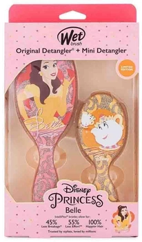 Набір щіток для волосся Wet Brush Disney Princess Original Detangler Mini Brush Belle 2 шт (0736658486537)