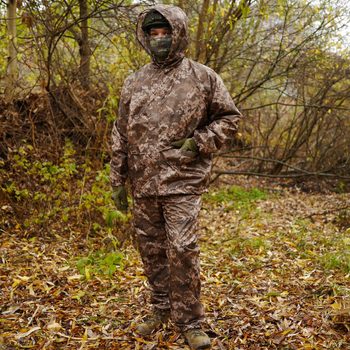 Тактичний дощовик костюм піксель Водозахисний Комплект Куртка + Штани з чохлом розмір L