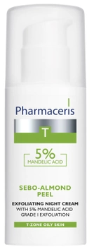 Krem-peeling do twarzy na noc Pharmaceris T Sebo-Almond-Peel z 5% kwasem migdałowym 50 ml (5900717142718)