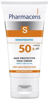 Сонцезахисний крем для обличчя з перших днів життя Pharmaceris S Sun Protection SPF50+ 50 мл (5900717149816)