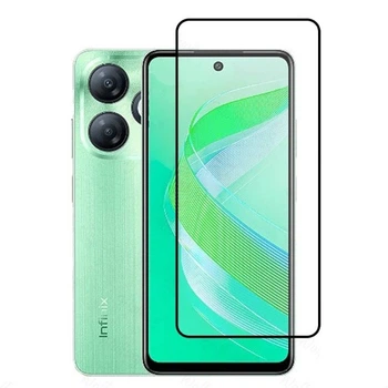Захисне скло LUX для Infinix Smart 8 (X6525) повне проклеювання чорний
