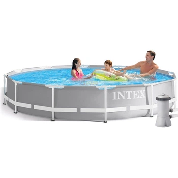 Бассейн каркасный Intex 305х76 см 4485 л с фильтр-насосом на 1250 л/ч Серый (26702)