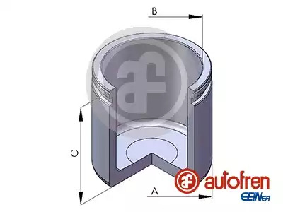 Поршень переднього супорта Jumpy/Xsara/Scudo/Omega A/B/Octavia III/Caddy IV 15-/Golf VII 57x54,6, AUTOFREN SEI